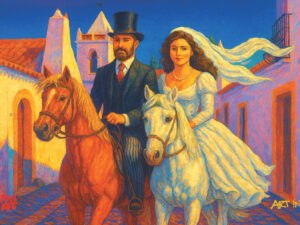 NOIVOS PASSEIAM A CAVALO EM MONSARAZ