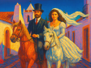 NOIVOS PASSEIAM A CAVALO EM MONSARAZ