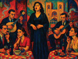 CASA DE FADOS EM LISBOA (imaginando anos 40-50)